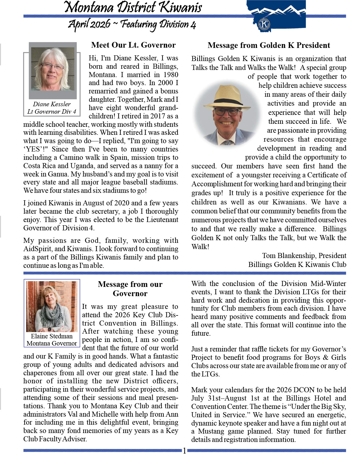 2026 April Newsletter Page 1