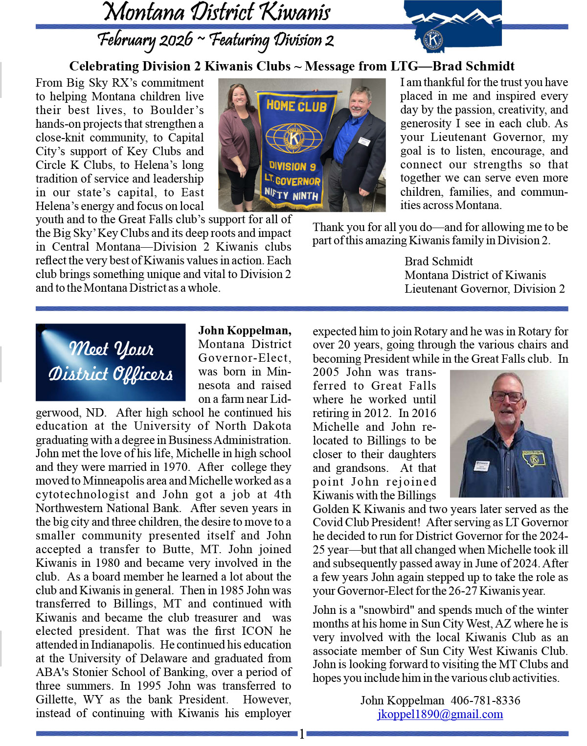 2026 February Newsletter Page 1