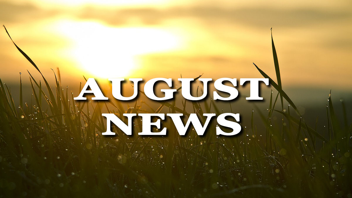August News from the Governor
